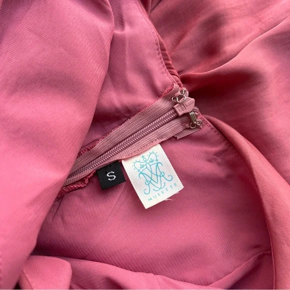 NWOT Musette Ruffle Shoulder Wrap Dress - Picture 8 of 9